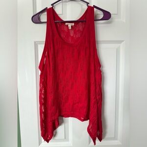 Silence + Noise Vibrant Red Tank Top